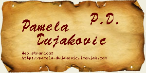 Pamela Dujaković vizit kartica